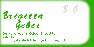 brigitta gebei business card